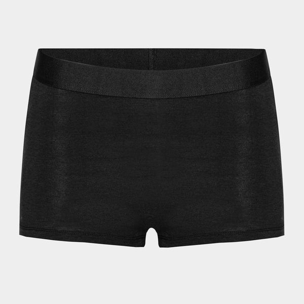 Svarta bambu hotpants - 3-pack