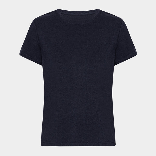 Navy kortärmad bambu T-shirt