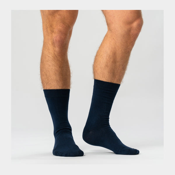 5-pack navy bambu strumpor