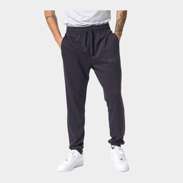 Mörkgrå bambu sweatpants med logga