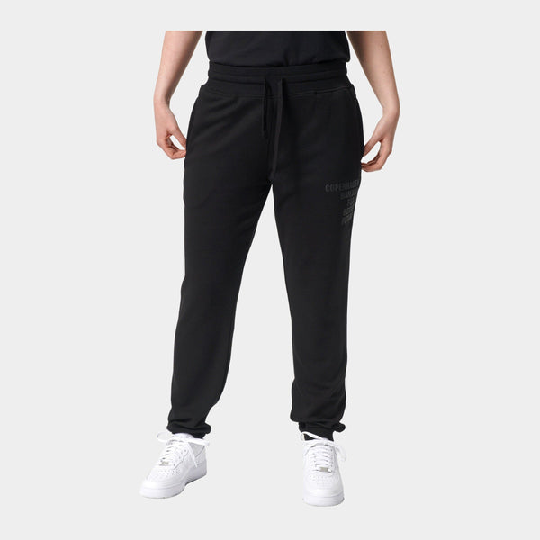 Svarta bambu sweatpants med logga