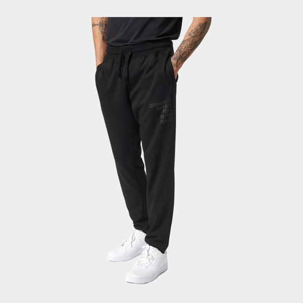 Svarta bambu sweatpants med logga