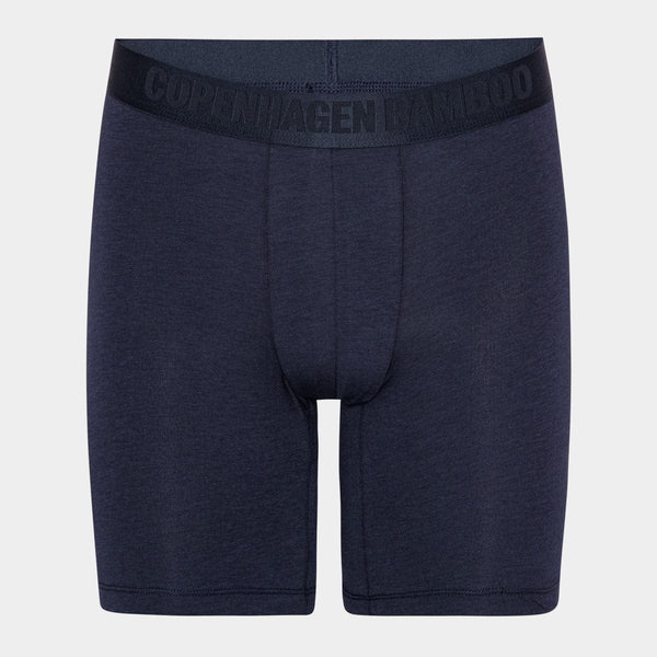 Bambu kalsonger med långa ben - 3-pack svart - navy - grå