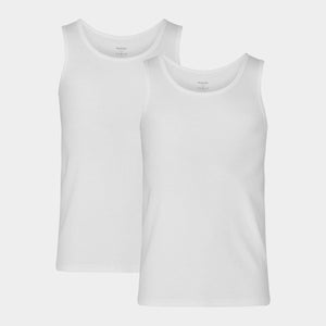 2-pack vita bambu tank tops Resteröds