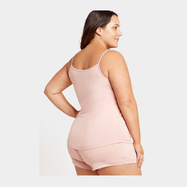 Rosa bambu pyjamas linne Boody