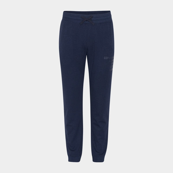 Navy bambu sweatpants med logga