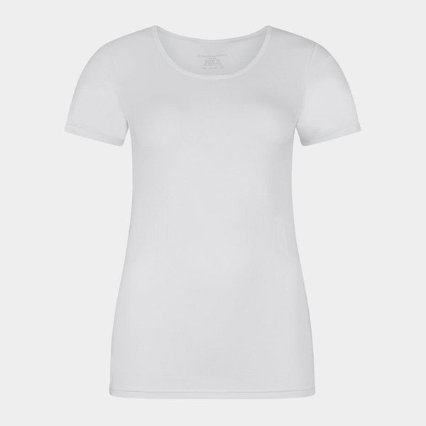 Kate bambu T-shirt rund hals - 2-pack vita Bamboo Basics