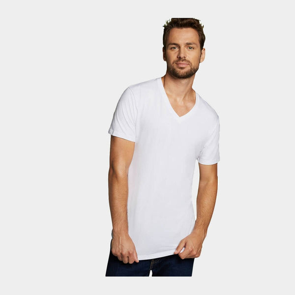 Vinn bambu slim fit T-shirt - 2-pack vita Bamboo Basics